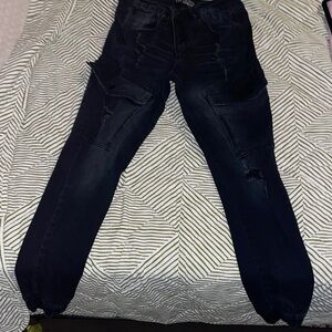 Black Distressed Jeans